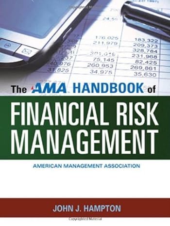 the ama handbook of financial risk management american management association 1st edition john j hampton