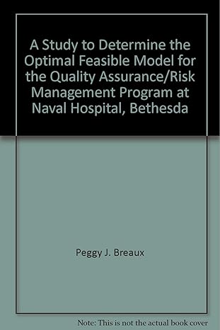 a study to determine the optimal feasible model for the quality assurance/risk management program at naval