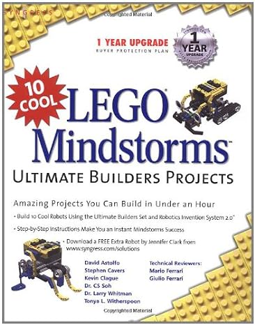 lego mindstorms ultimate builders projects 1st edition mario ferrari ,guilio ferrari 1931836604,