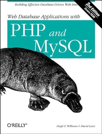 web database applications with php and mysql 2nd edition h.e.williams b003yhj188