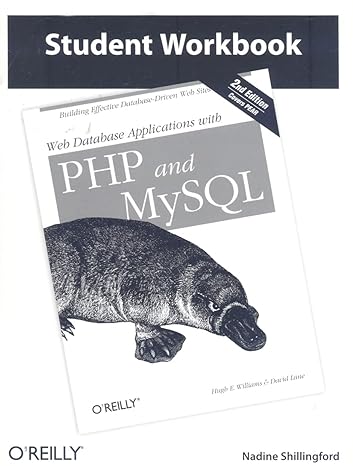 web database applications with php and mysql 1st edition nadine shillingford 0596100035, 978-0596100032