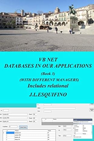 vb net databases in our applications book 3 with different managers includes relational 1st edition sr jose