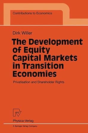 the development of equity capital markets in transition economies privatisation and shareholder rights 1st