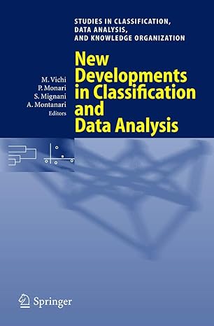 studies in classification data analysis and knowledge organization new developments in classification and