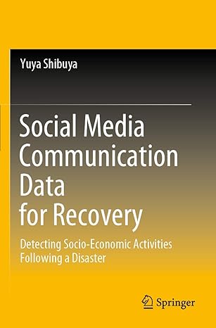 social media communication data for recovery detecting socio economic activities following a disaster 1st