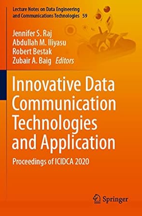 innovative data communication technologies and application proceedings of icidca  2020 1st edition jennifer