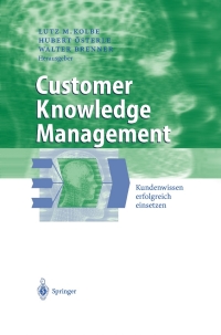 customer knowledge management 1st edition lutz m. kolbe, walter brenner, hubert ?sterle 3540005412,