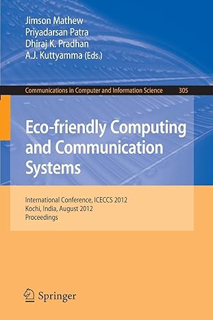 communications in computer and information science eco friendly computing and communication systems