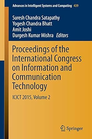 proceedings of the international congress on information and communication technology icict  2015 volume 2