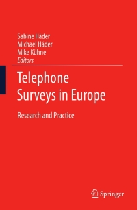 telephone surveys in europe research and practice 1st edition sabine hader, michael hader, mike kuhne