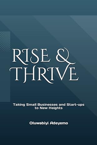 rise and thrive taking small businesses and start ups to new heights 1st edition oluwabiyi adeyemo