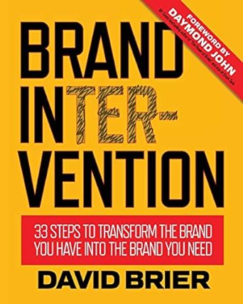 brand intervention 33 steps to transform the brand you have into the brand you need 1st edition david brier