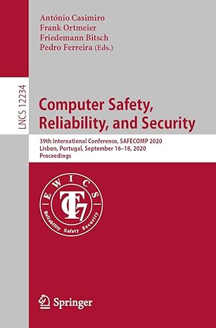 computer safety reliability and security 39th international conference safecomp 2020 lisbon portugal