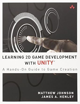learning 2d game development with unity a hands on guide to game creation 1st edition matthew johnson, james