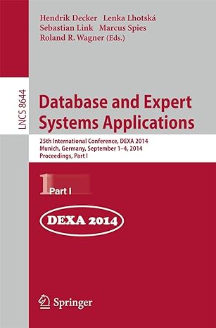 lncs 8644 database and expert systems applications 25th international conference dexa 2014 munich germany
