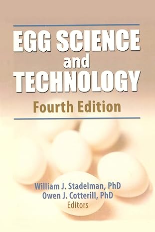 egg science and technology 4th edition william j. stadelman 1560228555, 978-1560228554