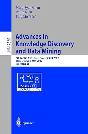 lnai 2336 advances in knowledge discovery and data mining 6th pacific asia conference pakdd 2002 taipei