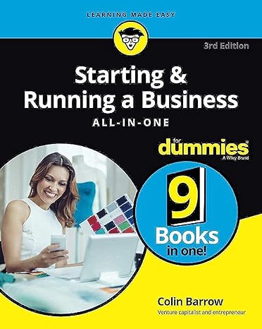 starting and running a business all in one fordummies  uk edition 3rd uk edition colin barrow 1119152151,