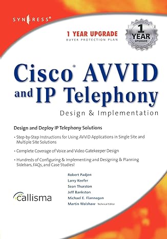cisco avvid and ip telephony design and implementation 1st edition wayne lawson 1928994830, 978-1928994831