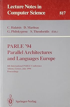 parle 94 parallel architectures and languages europe 6th international parle conference athens greece july