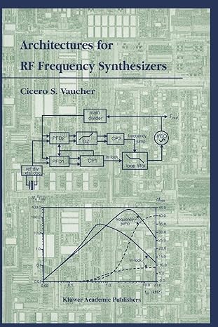 architectures for rf frequency synthesizers 1st edition cicero s. vaucher 1441952934, 978-1441952936