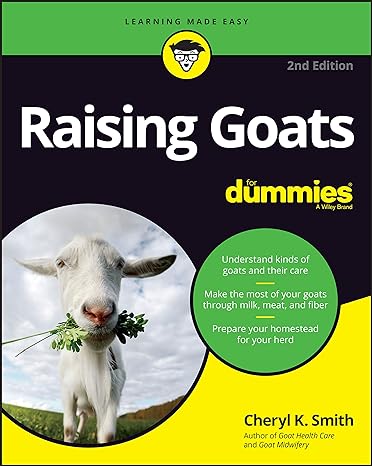raising goats for dummies 2nd edition cheryl k. smith 1119772583, 978-1119772583