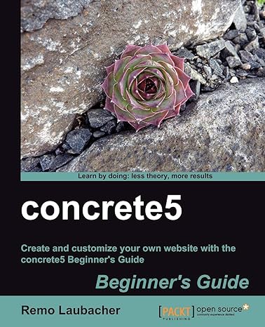 concrete5 beginners guide 1st edition remo laubacher 1849514283, 978-1849514286