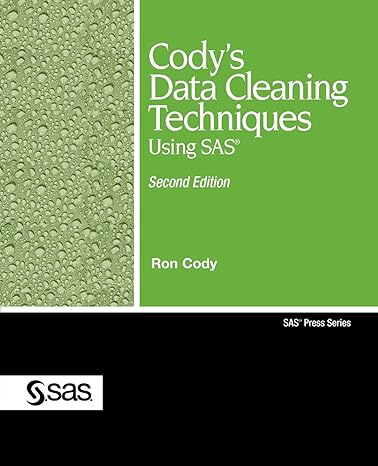 cody s data cleaning techniques 2nd edition ron cody 1599946599, 978-1599946597