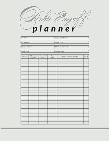 debt payoff planner debt payoff planner that helps you to track your financial situation and payoff debts 1st