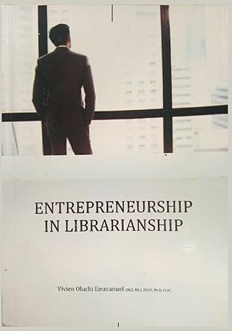 entrepreneurship in librarianship 1st edition vivien oluchi emmanuel 979-8863367934