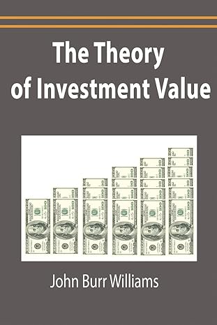 the theory of investment value 1st edition john burr williams 1638233209, 978-1638233206