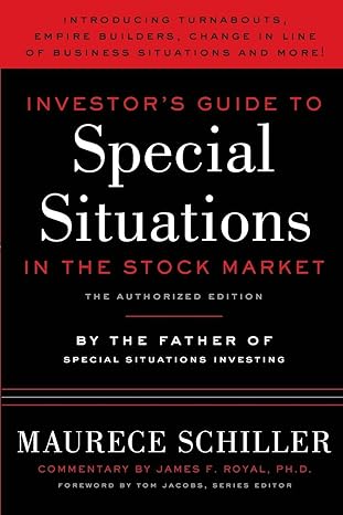 special situations 1st edition maurece schiller ,tom jacobs ,james f. royal ph.d. 1091293678, 978-1091293670