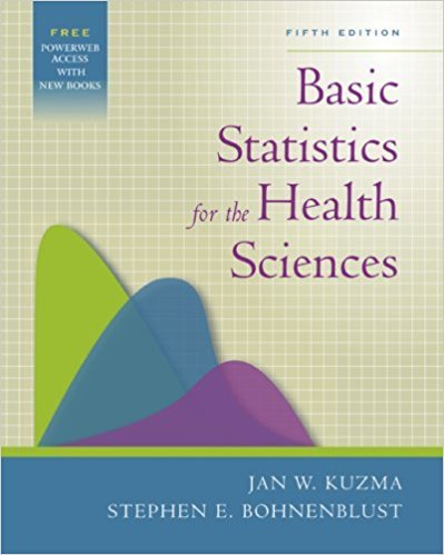 basic statistics ofr the health sciences 5th edition jan w kuzma 0071249338, 9780071249331