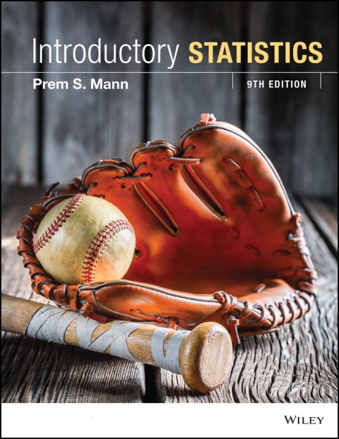 introductory statistics 9th edition prem s. mann 1119537045, 9781119537045