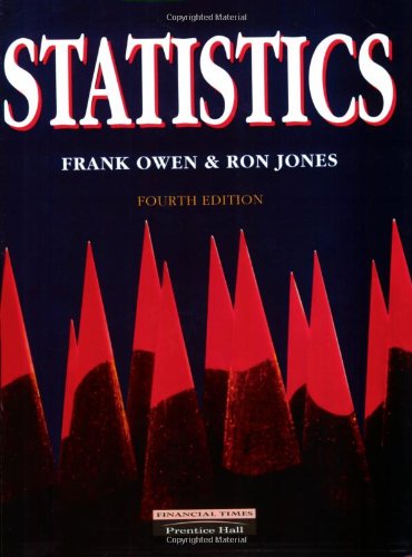 statistics 4th edition frank owen, ron jones 0273603205, 9780273603207