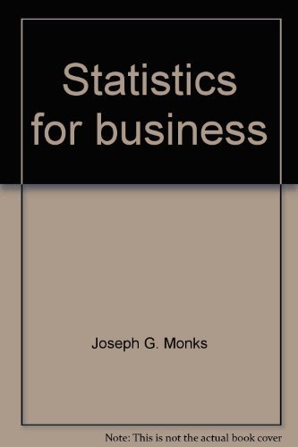 statistics for business 2nd edition joseph g monks 0574195858, 9780574195852