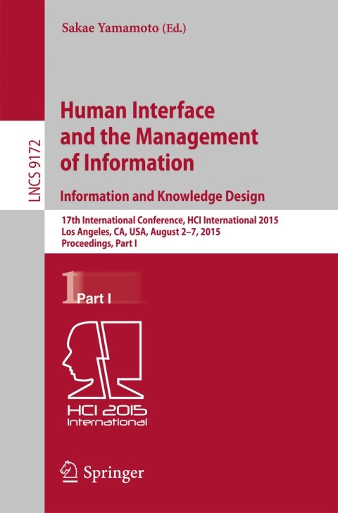 human interface and the management of information information and knowledge design 17th international