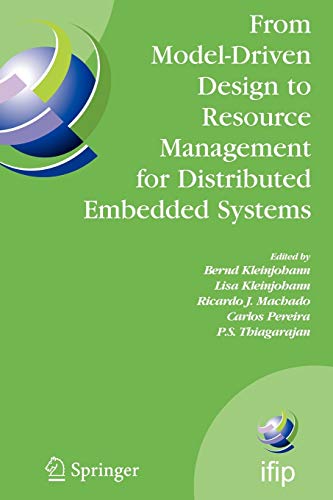 from model driven design to resource management for distributed embedded systems ifip tc 10 working