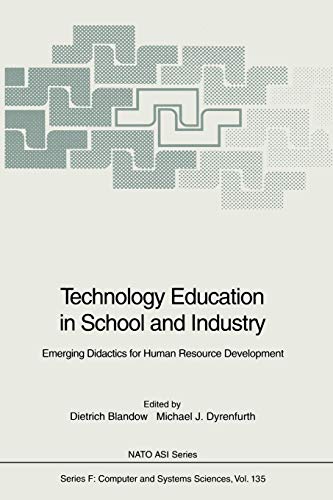 technology education in school and industry emerging didactics for human resource development 1st edition
