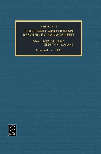 research in personnel and human resources volume 9 1st edition ferris/rowland 1559383402, 9781559383400