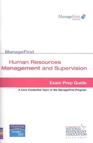 human resources management and supervision test prep 1st edition national restaurant assocation 0135018951,