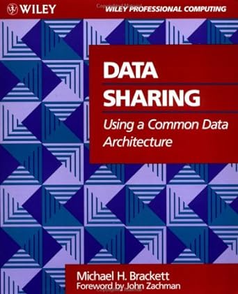 data sharing using a common data architecture 1st edition michael h. brackett ,john zachman 0471309931,