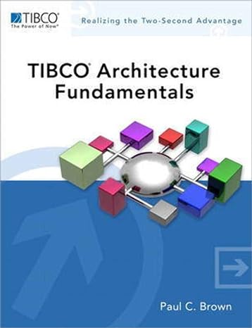 tibco architecture fundamentals 1st edition paul c. brown 032177261x, 978-0321772619