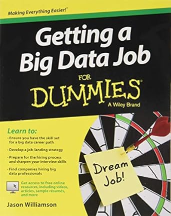 getting a big data job for dummies 1st edition jason williamson 8126554592, 978-8126554591