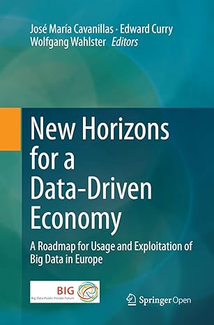 new horizons for a data driven economy a roadmap for usage and exploitation of big data in europe 1st edition