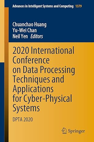 2020 international conference on data processing techniques and applications for cyber physical systems dpta