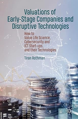 valuations of early stage companies and disruptive technologies how to value life science cybersecurity and