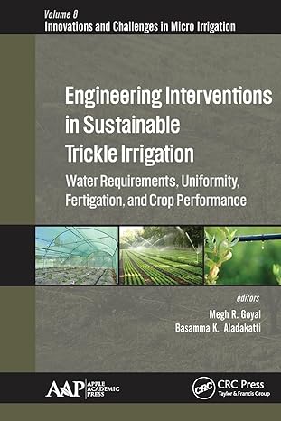 engineering interventions in sustainable trickle irrigation irrigation requirements and uniformity