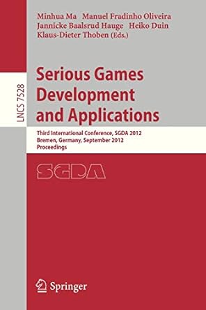 serious games development and applications third international conference sgda 2012 bremen germany september