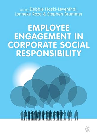 employee engagement in corporate social responsibility 1st edition debbie haski leventhal ,lonneke roza